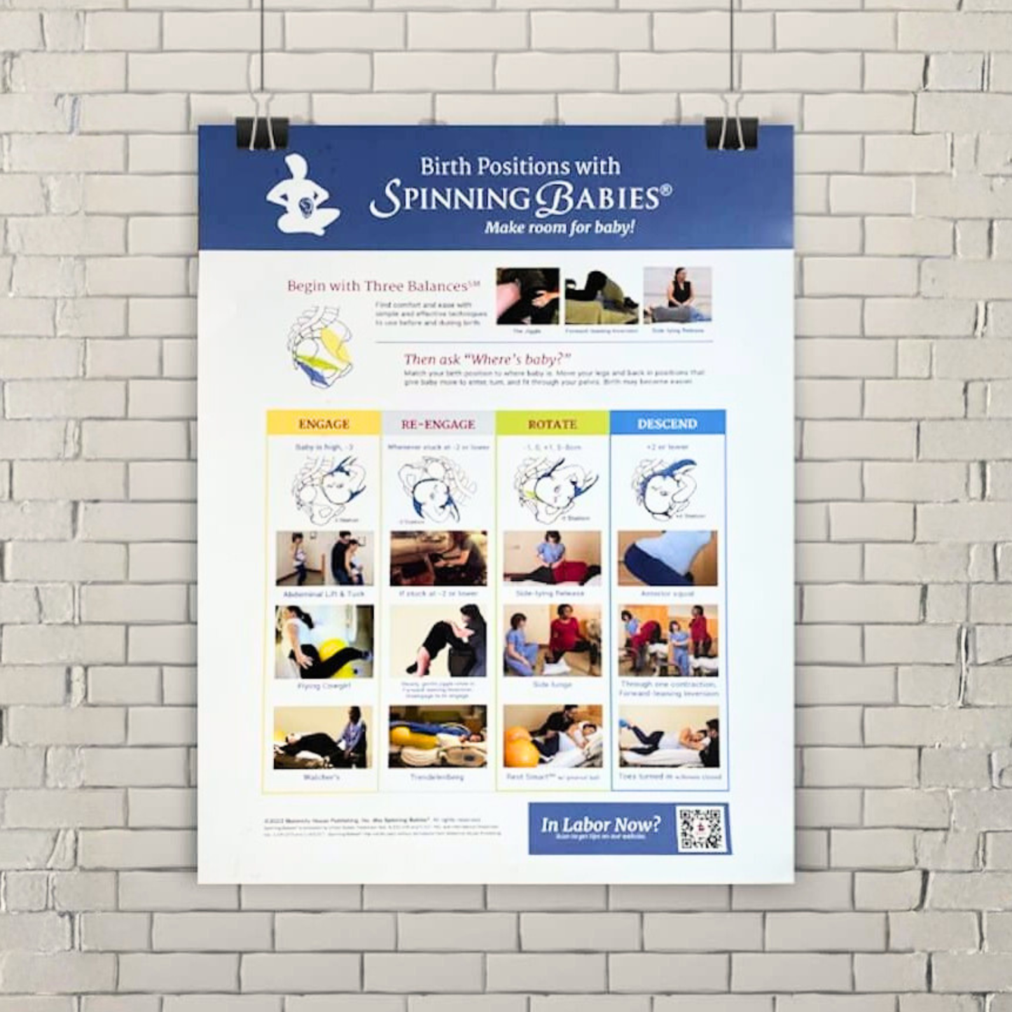 Birth Positions with Spinning Babies® Poster