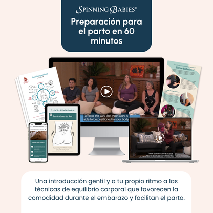 Curso en línea de 60 minutos para padres sobre la preparación para el parto con Spinning Babies®