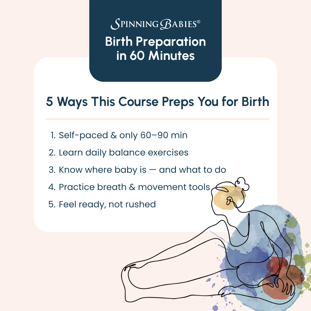 Spinning Babies® Birth Preparation in 60 Minutes Online Course for Parents